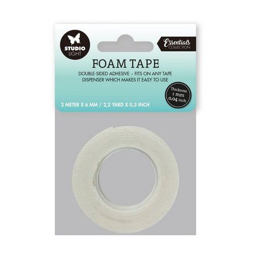 Studio Light Studio Light Doublesided foam tape 1mm thick - 0,6mm wide SL-ES-FOAMT02 60x60mm