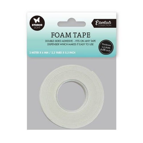 Studio Light Studio Light Doublesided foam tape 1,5mm thick - 0,6mm wide SL-ES-FOAMT03 71x71mm