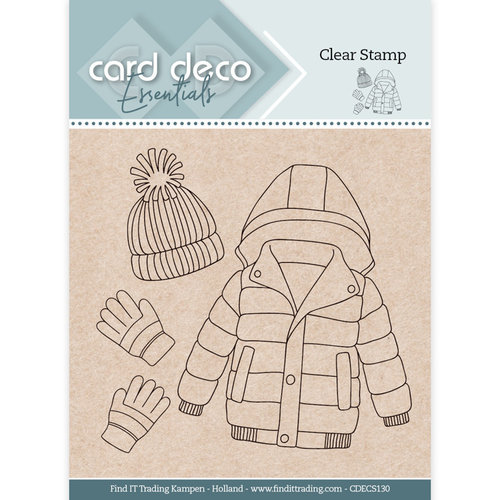 Yvonne Creations CDECS130 - Card Deco Essentials Clear Stamps - Snow Clothes