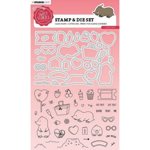 Studio Light Studio Light Stamp & Cutting Die Sweet Stories nr.53 SL-SS-SCD53 154x223mm