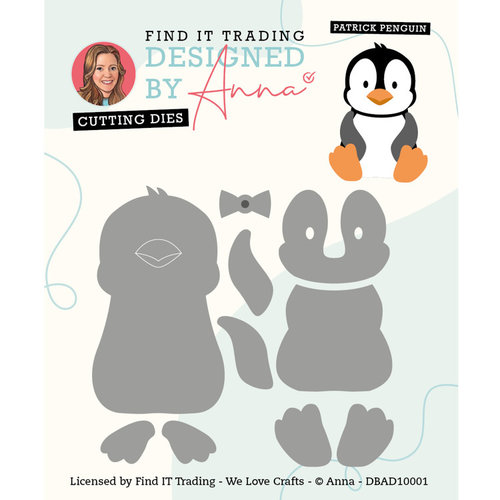 DBAD10001 - Designed by Anna - Mix and Match Cutting Dies - PATRICK PENGUIN