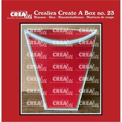 Crealies Create A Box no. 23 Staande kussendoos CCAB23 10,5x13x5,5cm