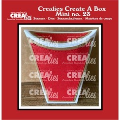 Crealies Create A Box Mini no. 23 Staand Mini no. 23 kussendoosje CCABM23 7x9,7x3,8cm