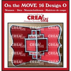 Crealies On the MOVE Design O Pop Up Card CLMOVE16 folded: 10,5x14,5cm