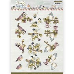 CD11882 - 10 stuks Knipvel- Precious Marieke - Birds and Berries - Gooseberries