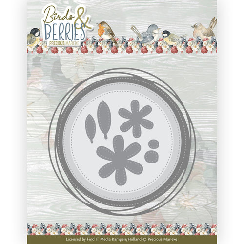 Yvonne Creations PM10251 - Mal - Precious Marieke - Birds and Berries - Berry Circle