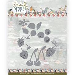 PM10252 - Mal - Precious Marieke - Birds and Berries - Berries and Cherries