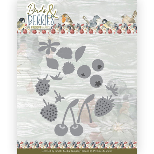 Yvonne Creations PM10252 - Mal - Precious Marieke - Birds and Berries - Berries and Cherries