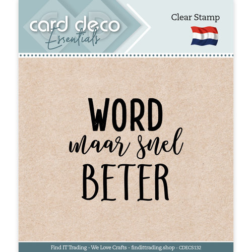 Yvonne Creations CDECS132 - Word maar snel beter - Clear Stamp - Card Deco Essentials