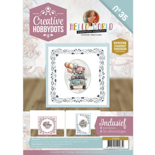 Yvonne Creations CH10035 - Creative Hobbydots 35 - Yvonne Creations - Hello World