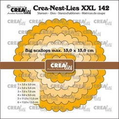 Crealies Crea-Nest-Lies XXL Cirkels met grote schulprand CLNestXXL142 max. 13 x 13 cm