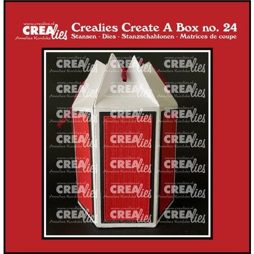Crealies Crealies Create A Box Zeshoek  doos CCAB24 finished box: 7 x 8 x 11,5 cm