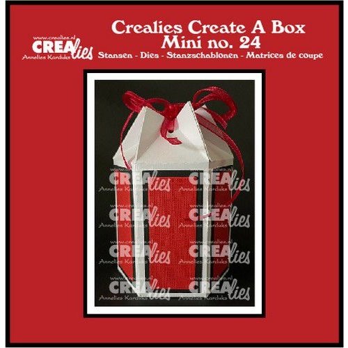 Crealies Crealies Create A Box Mini Zeshoek doos mini CCABM24 finished box: 5,5 x 6 x 8,5 cm