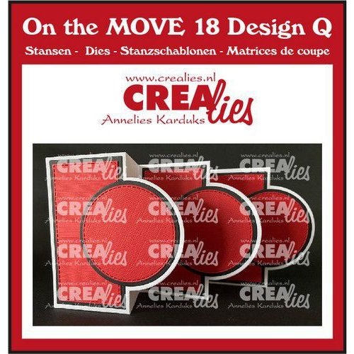 Crealies Crealies On the MOVE Design Q Cirkels CLMOVE18 folded: 10 x 12 cm