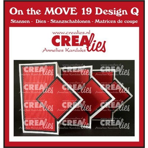 Crealies Crealies On the MOVE Design Q Ruiten CLMOVE19 folded: 10 x 12 cm