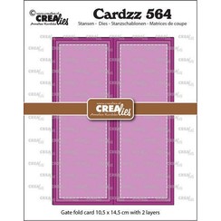 Crealies Cardzz Gatefold rechthoekige kaart CLCZ564 max. 10,5 x 14,5 cm