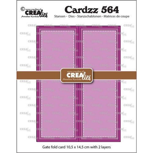 Crealies Crealies Cardzz Gatefold rechthoekige kaart CLCZ564 max. 10,5 x 14,5 cm