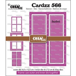 Crealies Cardzz Frame & Inlay Isabel CLCZ566 max. 8,5 x 12,5 cm