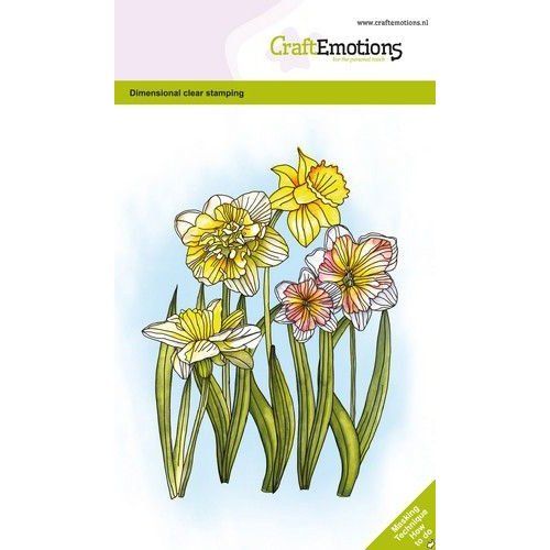 CraftEmotions CraftEmotions clearstamps A6 - Narcissen GB Dimensional stamp