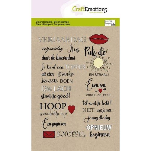 CraftEmotions CraftEmotions clearstamps A6 - Tekst Je bent een topper  NL GB