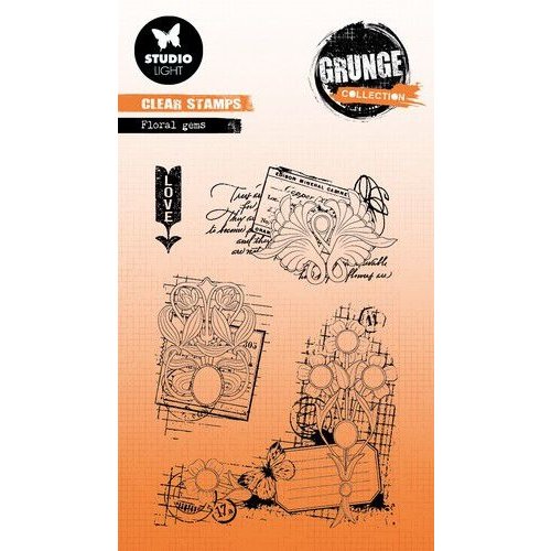 Studio Light Studio Light Clear Stamp Grunge Collection nr.400 SL-GR-STAMP400 89x132mm