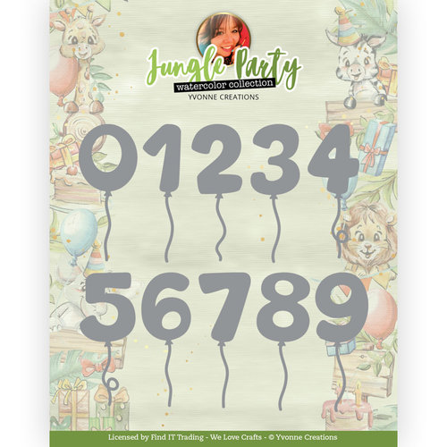 Yvonne Creations YCD10304 - Mal - Yvonne Creations - Jungle Party - Jungle Numbers