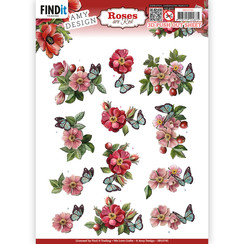 SB10745 - Uitdrukvel - Amy Design - Roses Are Red - Rose-hip