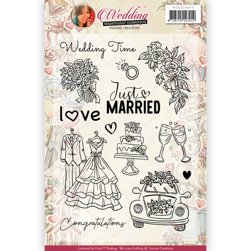 Yvonne Creations YCCS10071 - Clear Stamps - Yvonne Creations - Wedding