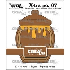 CLXtra67 - Crealies Xtra Honingpot CLXtra67 67 x 91 mm