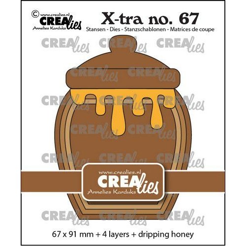 Crealies CLXtra67 - Crealies Xtra Honingpot CLXtra67 67 x 91 mm