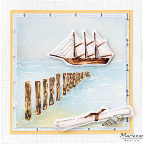 Marianne Design TC0912 - Tinys Border - Strandpalen