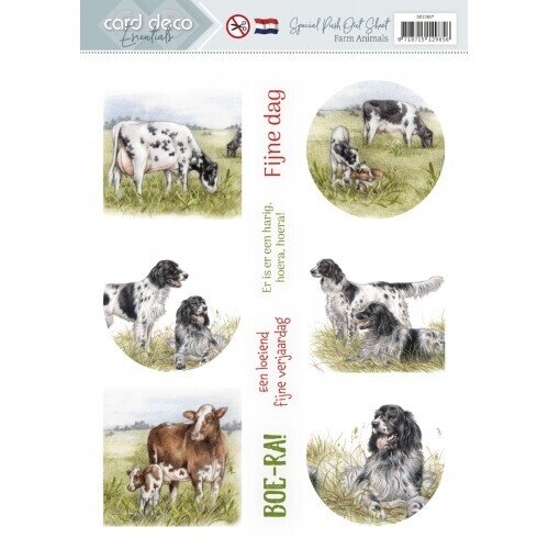 SB10807 - Scenery Special - Card Deco Essentials - Farm Animals - Dutch