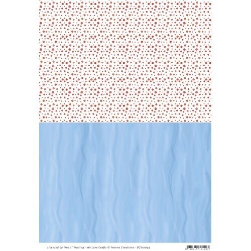 BGS10049 - Yvonne Creations - Ocean Days – Backgroundsheet Red Dots