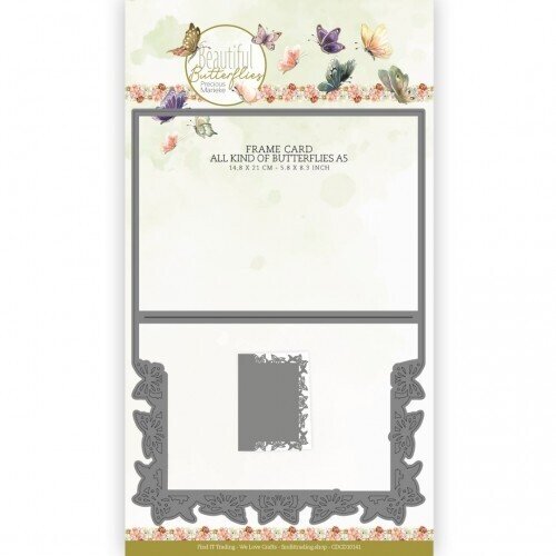 Precious Marieke CDCD10141 - Mal - Precious Marieke - Beautiful Butterflies - Frame All kind of butterflies A5