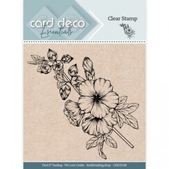 CDECS140 - Hollyhock - Clear Stamp - Card Deco Essentials