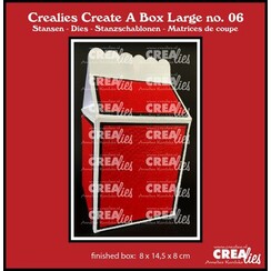 Crealies Create A Box Large Melkpak groot CCABL06 finished: 8x14,5x8 cm
