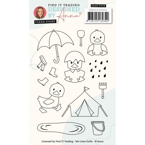 DBACS10003 - Designed by Anna - Mix and Match Clear Stamps - Dean Duck