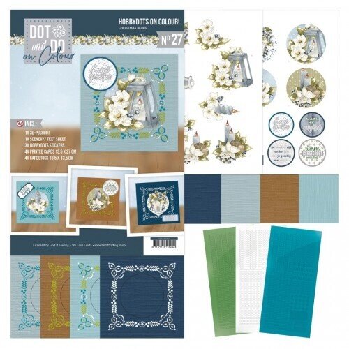 Precious Marieke DODOOC10027 - Dot and Do on Colour 27 - Precious Marieke - Christmas Blues