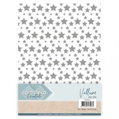 CDEVE002 - Card Deco Essentials - Vellum - Stars Silver