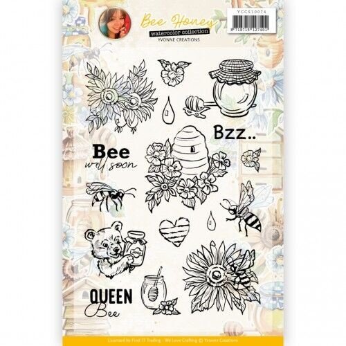 Yvonne Creations YCCS10074 - Clear Stamps - Yvonne Creations - Bee Honey