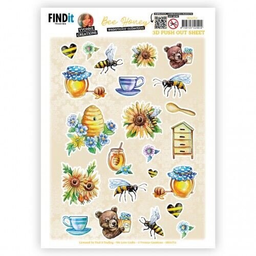 Yvonne Creations SB10753 - Uitdrukvel - Yvonne Creations - Bee Honey - Small Elements A