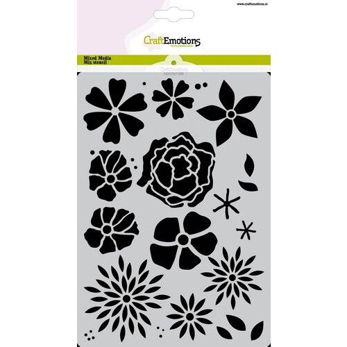 CraftEmotions Mask stencil losse bloemen A5