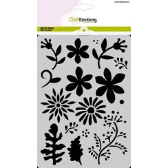 CraftEmotions Mask stencil losse bloemen - takjes A5