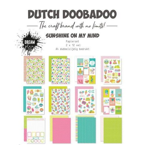 Dutch Doobadoo papier Sunshine on my mind 2x12 473.005.048