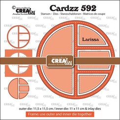 Crealies Cardzz Frame & inlay Larissa CLCZ592 11,5x11,5cm