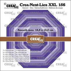 Crealies Crea-Nest-Lies XXL Achthoek glad CLNestXXL156 max13,5x13,5cm