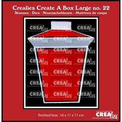 Crealies Create A Box Large Lantaarn CCABL22 finished:16x11x11cm