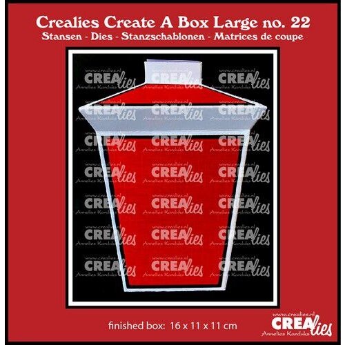Crealies Crealies Create A Box Large Lantaarn CCABL22 finished:16x11x11cm