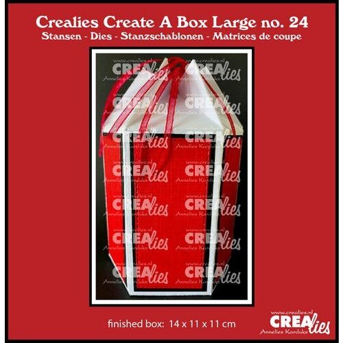 Crealies Crealies Create A Box Large Zeshoek doos CCABL24 finished:14x11x11cm