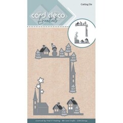 CDECD0134 - Card Deco Essentials - Cutting Mal - Christmas villages corner frames